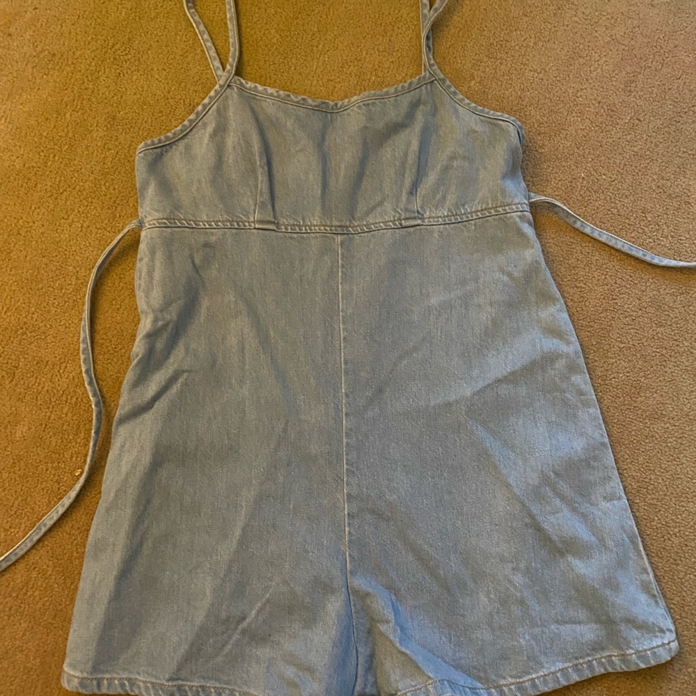 Denim romper